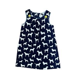 Boden (4|5y) Navy Dog Pinafore Dress